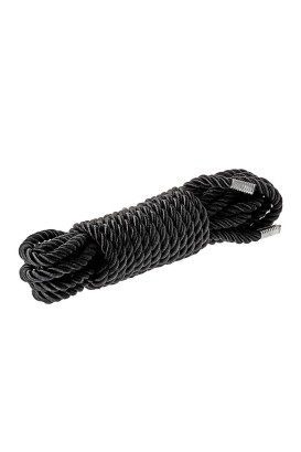 Черная веревка для шибари DELUXE BONDAGE ROPE - 5 м.