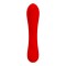 Красный изогнутый вибратор Matt - 19 см.