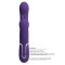 Фиолетовый вибратор для тройной стимуляции Cammy - 22,2 см.