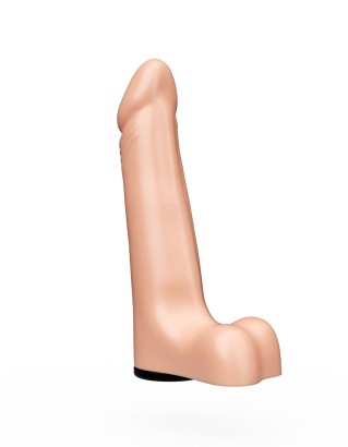 Реалистичный фаллоимитатор на трусиках с плугом - 18,5 см.