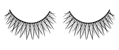 Черные накладные ресницы с перекрещивающимися ресничками Deluxe