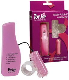 Розовое эрекционное кольцо со съёмной вибропулей