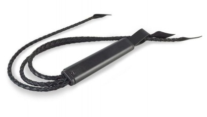 Черная кожаная плеть  Элегант 