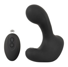 Черная анальная вибропробка с функцией расширения RC Butt Plug with 3 functions