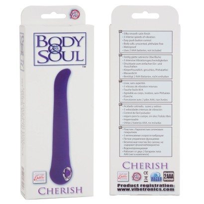 Фиолетовый вибратор Body&Soul Cherish