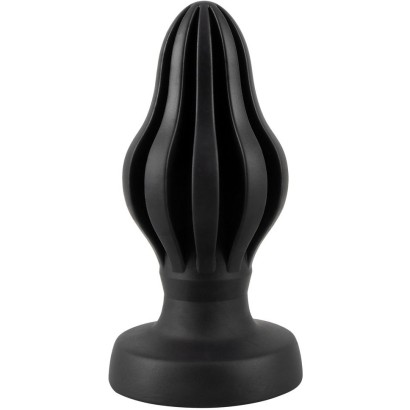 Черная анальная пробка Super Soft Butt Plug - 11,1 см.