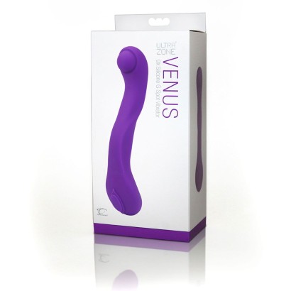 Фиолетовый вибратор для стимуляции точки G Venus - 20,3 см.