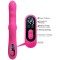 Розовый вибростимулятор-кролик с волновыми движениями Winters - 25,2 см.