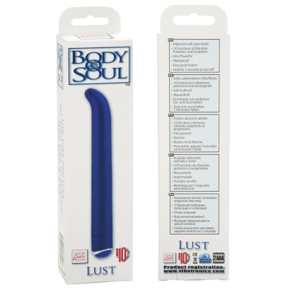 Синий вибратор Body&Soul Lust