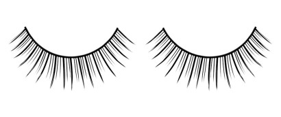 Чёрные разделенные накладные ресницы Deluxe