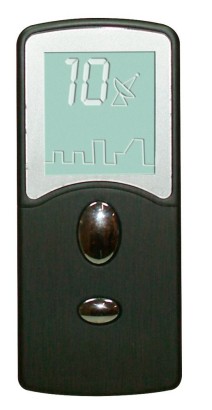 Черный виброэлемент с пультом управления - 8 см.