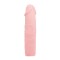 Удлиняющая насадка на пенис телесного цвета - 18 см.