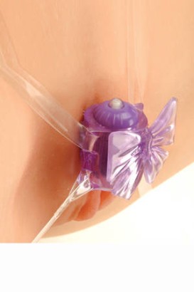 Вибростимулятор клитора My First Pleasure Bow в виде бантика на ремешках