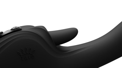 Черный вибростимулятор-кролик с функцией нагрева Ares - 24,6 см.