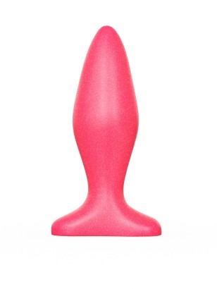 Розовая анальная пробка - 11,5 см.