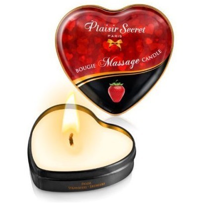 Массажная свеча с ароматом клубники Bougie Massage Candle - 35 мл.