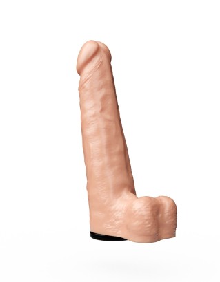 Фаллоимитатор телесного цвета на трусиках с плугом - 16,5 см.
