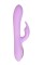 Фиолетовый вибратор-кролик с вращающимся клиторальным стимулятором Jammy - 22,5 см.