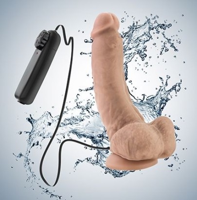 Телесный вибратор Tennis Champ - 20 см. 