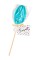 Леденец в форме вагины со вкусом блю кюрасао - 50 гр.