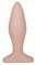 Телесный анальный плаг - 11,5 см.