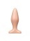 Телесный анальный плаг - 11,5 см.