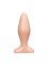 Телесный анальный плаг - 11,5 см.