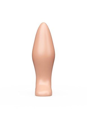 Телесный анальный плаг - 11,5 см.