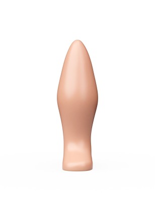 Телесный анальный плаг - 11,5 см.