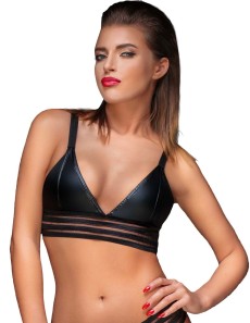 Бюстгальтер на эластичной ленте Powerwetlook bralette with elastic tape Бюстгальтер на эластичной ленте Powerwetlook bralette with elastic tape