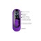 Фиолетовый вибростимулятор-кролик с шариками для точки G Sabien - 24 см.