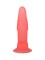 Розовый гелевый анальный стимулятор на присоске - 14 см.