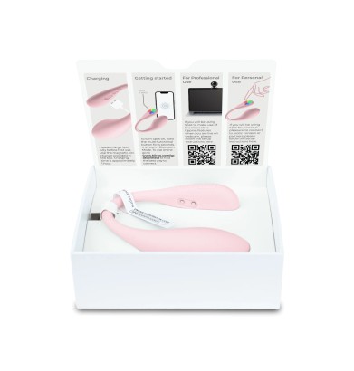 Розовое интерактивное виброяйцо Spot