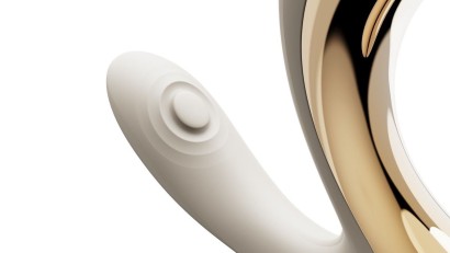 Белый вибромассажёр G-зоны Talis с пульсацией, вакуумной стимуляцией и функцией нагрева