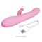 Нежно-розовый вибростимулятор-кролик Abella - 24 см.