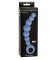 Синяя упругая анальная цепочка Flexible Wand - 18 см.