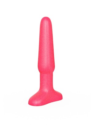 Розовый гелевый плаг на широком основании - 11,5 см.