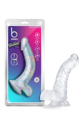 Прозрачный фаллоимитатор Luster - 21,5 см.