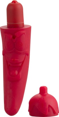 Красный мини-вибратор в виде перчика Red Hot Pepper