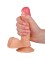 Телесный фаллоимитатор на присоске Sensual - 16,8 см.