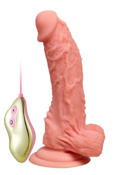 Телесный ротатор-реалистик Turbo Boost Edward - 18,5 см.