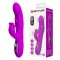 Лиловый вибромассажёр-кролик со стимуляцией точки G Yalanda - 23,9 см.
