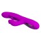 Лиловый вибромассажёр-кролик со стимуляцией точки G Yalanda - 23,9 см.