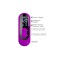 Лиловый вибромассажёр-кролик со стимуляцией точки G Yalanda - 23,9 см.