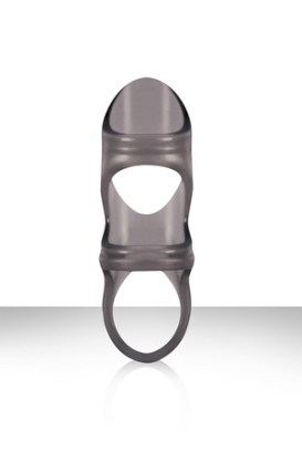 Черная насадка на пенис RENEGADE POWER CAGE с петлей для мошонки