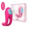 Розовое виброкольцо с пультом ДУ