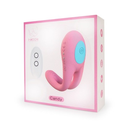 Розовое виброкольцо с пультом ДУ