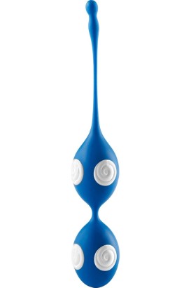 Стильные голубые вагинальные шарики Love Balls