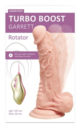 Телесный ротатор-реалистик Turbo Boost Garrett - 19,5 см.