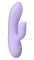 Сиреневый вибратор-кролик Hippo - 17 см.